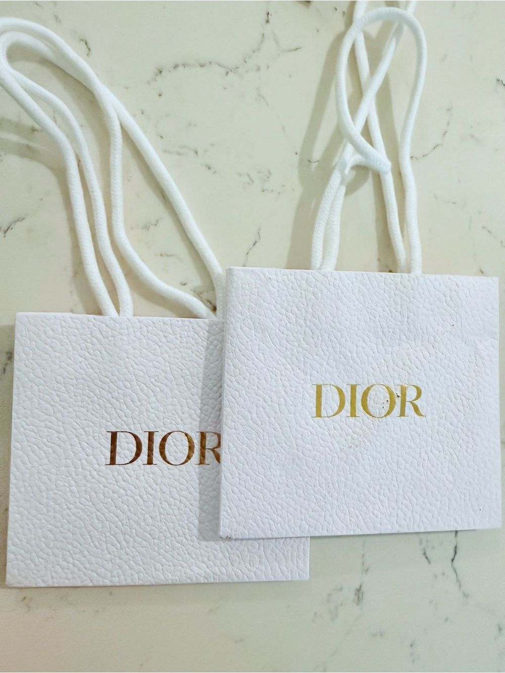 DIOR White Paper Gift Bag - Pack of 2